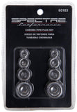Spectre Pipe Plug Kit - Includes (2) 1/8in. / (2) 1/4in. / (2) 3/8in. / (2) 1/2in. Plugs - Chrome - 60183
