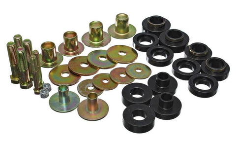 Energy Suspension Subframe Bushing Set - Black - 3.4157G