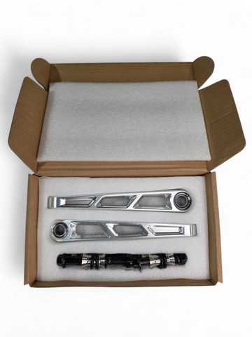 Elektric Offroad 2024+ Can Am Maverick R Front Sway Bar Links Anodized Clear - RVSPA0003-C
