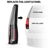 ANZO 2007-2014 Cadillac Escalade Led Taillights Red/Clear - 311296