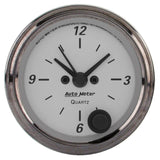 AutoMeter American Platinum Series 2.0625in Clock 12 Hour Analog - 1986