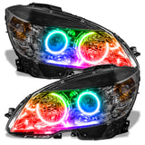 Oracle 08-11 Mercedes Benz C-Class Pre-Assem. Headlights Chrome Housing- w/2.0 Controller - 7115-333