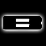 ORACLE Lighting Universal Illuminated LED Letter Badges - Matte Blk Surface Finish - B - 3141-B-001