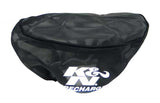 K&N Precharger Air Filter Wrap Round Straight Black 7in ID x 3in H - RU-0980PK