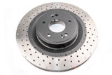 DBA 2018 Kia Stinger w/ Brembo Brakes Front Drilled & Dimpled 4000 Series Rotor - 43342XD