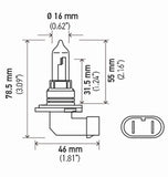 Hella Bulb 9005/Hb3 12V 65W P20D T4 Sb - 9005SB