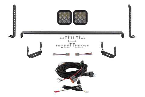 Diode Dynamics 14-23 Toyota 4Runner SS5 Stealth Grille LED 2-Pod Kit - Pro White Driving - DD7540
