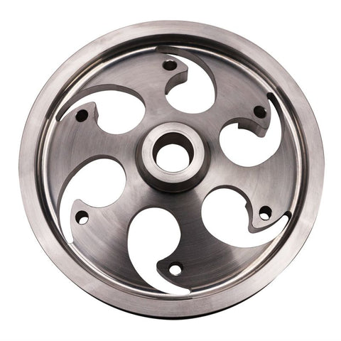 Wehrli 01-16 Chevrolet 6.6L Duramax Twin CP3 Pulley Deep Offset - Raw Finish - WCF100429