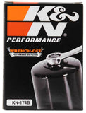 K&N Oil Filter 08-17 Harley-Davidson VRSCDX Night Rod Special 76 CI 3in OD x 3.844in Height - KN-174B