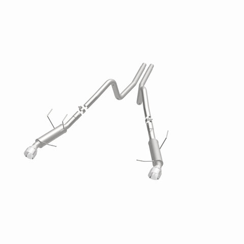 Magnaflow 2014 Ford Mustang V6 3.7L Comp Series Dual Split Rear Polished Stainless C/B Perf Exhaust - 15245