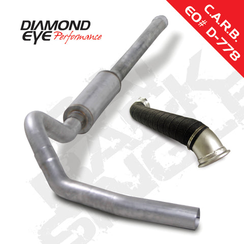 Diamond Eye KIT 4in Catback Single w/ TDP AL 06-07 Chevy/GMC 6.6L Duramax 2500/3500 - K4127A