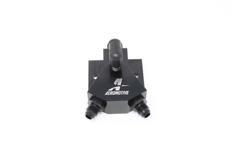 Aeromotive VaporWorx Y-Block Kit - (2) AN-06 ORB (1) AN-08 ORB (1) 1/8in NPT - 65607