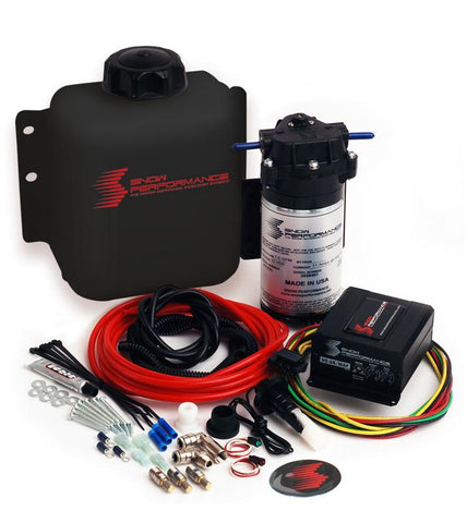 Snow Performance Stg 2 Boost Cooler Prog. Engine Mount Water Injection Kit (SS Braid Line & 4AN) - SNO-20010-BRD