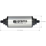 Grams Performance 20 Micron -8AN Fuel Filter - G60-99-0028