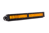 Diode Dynamics 12 In LED Light Bar Single Row Straight - Amber Wide Each Stage Series - DD5045S