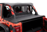 Bestop 18-26 Jeep Wrangler JL 4-Door Header Safari Cable Style Bikini (Black Diamond) - 52613-35