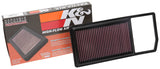 K&N 16-18 Fiat 500L/500X L4-1.3L Diesel Replacement Drop In Air Filter - 33-3123