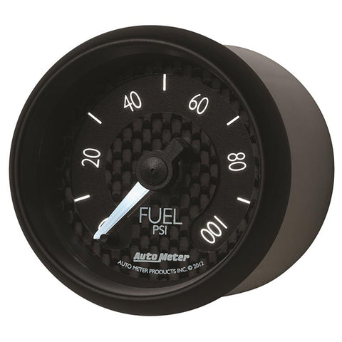 Autometer GT Series 52mm Full Sweep Electronic 0-100 PSI Fuel Pressure Gauge - 8063
