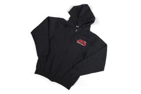 JKS Manufacturing Zippered Black Hoodie - Medium - JKSAPP140BLKM