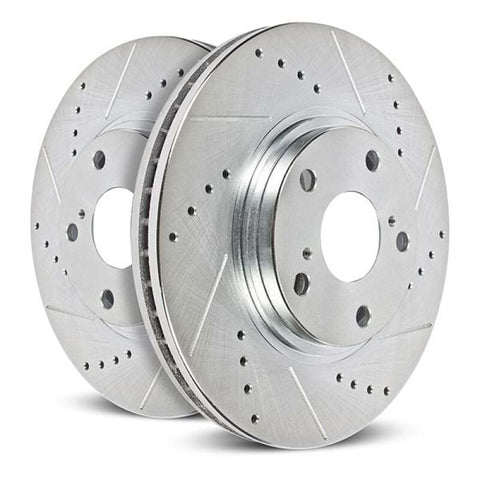Power Stop 2021 Nissan Kicks Rear Drilled & Slotted Rotor - Pair - JBR1796XPR
