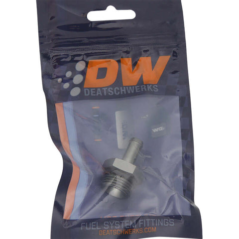 DeatschWerks 8AN ORB Male To 5/16in. Male Barb Fitting (Incl. O-Ring) - 6-02-0510