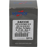 Vertex Piston 16-22 KTM 150 SX 150cc Cast Race Piston Kit - 24233C