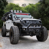 Go Rhino Xplor Blackout Combo Series Dbl Row LED Light Bar w/Amber (Side/Track Mount) 40in. - Blk - 754004012CDS