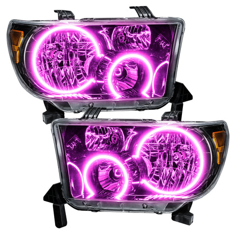 Oracle 07-11 Toyota Tundra Pre-Assembled Headlights- Blk Housing - w/ Simple Controller - 7119-504
