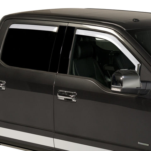 Putco 17-20 Ford SuperDuty - Crew Cab (Set of 4) Element Chrome Window Visors - 480065
