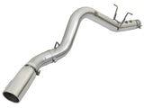 aFe ATLAS 5in DPF-Back Aluminized Steel Exhaust System w/Polished Tips 2017 GM Duramax 6.6L (td) L5P - 49-04085-P