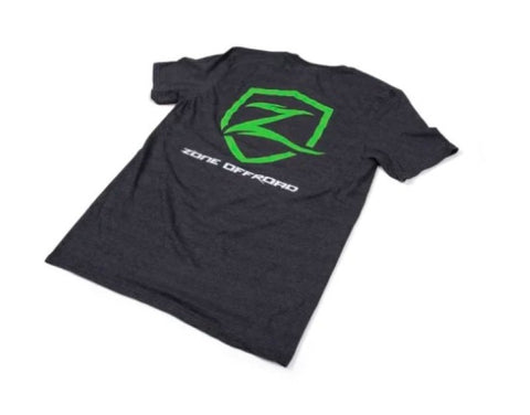 Zone Offroad Charcoal Gray Premium Cotton T-Shirt w/ Zone Offroad Logos - 2XL - ZONU91612XL