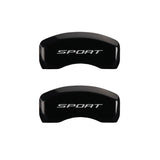 MGP 4 Caliper Covers Engraved Front & Rear No Bolts/Sport 2015 Black finish silver ch - 10241SSP2BK