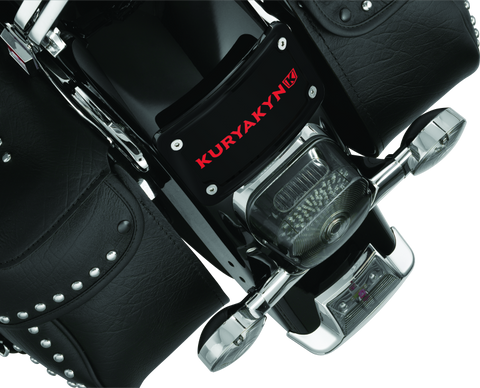 Kuryakyn Curved Laydown License Plate Frame Gloss Black - 3148