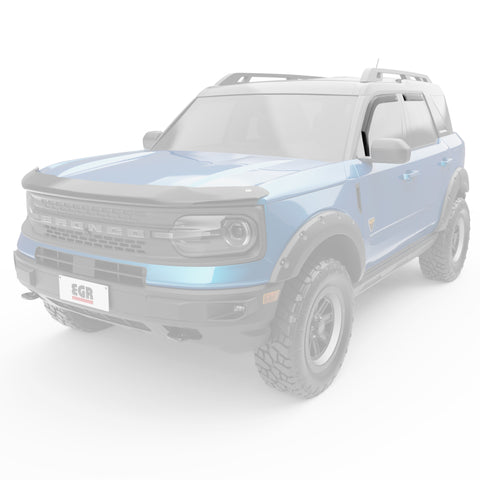 EGR 21-22 Ford Bronco Sport 4 Door In-Channel Window Visors - Dark Smoked (573561) - 573561