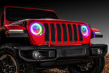 Oracle Jeep Wrangler JL/Gladiator JT LED Surface Mount Headlight Halo Kit - ColorSHIFT - 1214-330