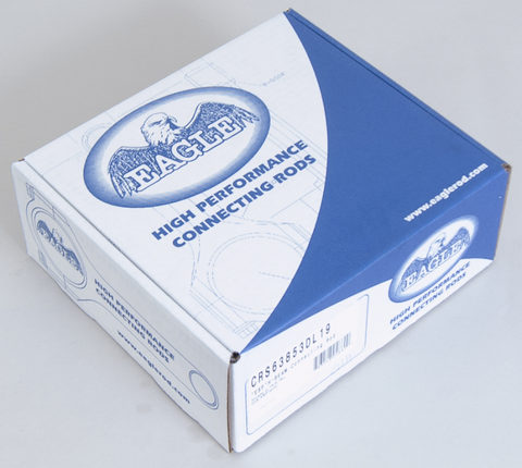 Eagle Chevrolet Big Block H-Beam Connecting Rods w/ ARP L19 Bolts (Set of 8) - CRS63853DL19