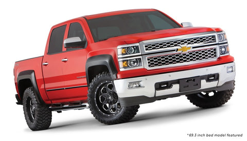 Bushwacker 15-18 Chevy Silverado 2500 HD Fleetside Extend-A-Fender Style Flares 4pc - Black - 40964-02
