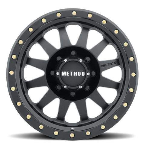 Method MR304 Double Standard 16x8 0mm Offset 8x6.5 130.81mm CB Matte Black Wheel - MR30468080500