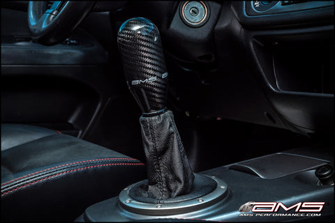 AMS Performance 01-07 Mitsubishi EVO VII/VIII/IX/X 5 Speed Carbon Fiber Shift Knob w/Logo - AMS.01.06.0106-1