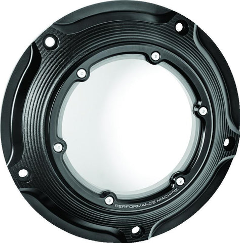 Performance Machine Vision Derby Cover W/Bezel - Black Ops - 0177-2083M-SMB