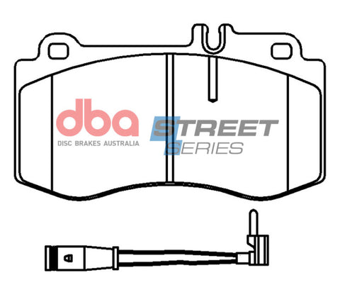 DBA 15-17 Mercedes-Benz CLS400 4Matic AWD (4 Piston Caliper) Front Street Series Brake Pads - DB15103SS