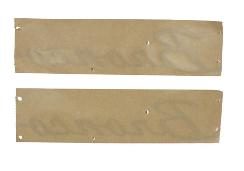 Ford Racing 21-23 Bronco Script Fender Badge - Silver - M-1447-BSS