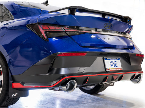 AWE Tuning 22-26 Hyundai Elantra N SwitchPath Cat-Back Exhaust - Chrome Silver Tips - 3025-32237