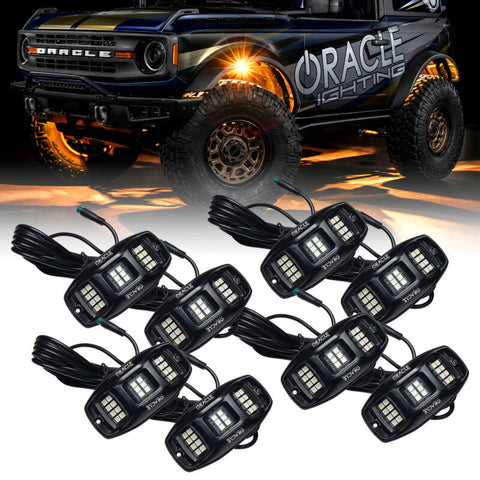 Oracle Underbody RGB+W Wheel Well Rock Light Kit - 8 PCS - ColorSHIFT - 5895-339-8