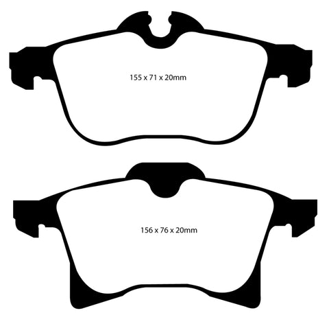 EBC 08-09 Saturn Astra 1.8 Yellowstuff Front Brake Pads - DP41520R