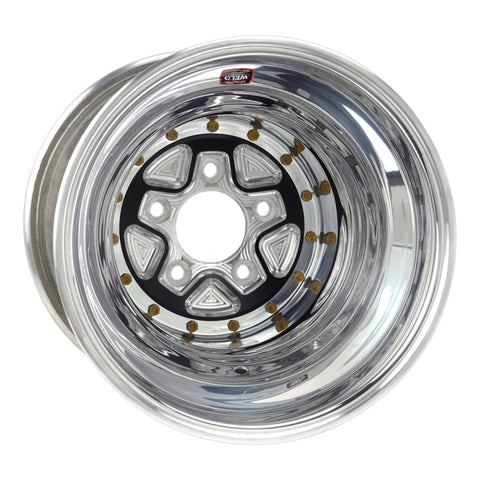 Weld Alumastar Pro 16x16 / 5x5.5 BP / 5in. BS Black Wheel - Knurled Beadlock - 89B-616560K