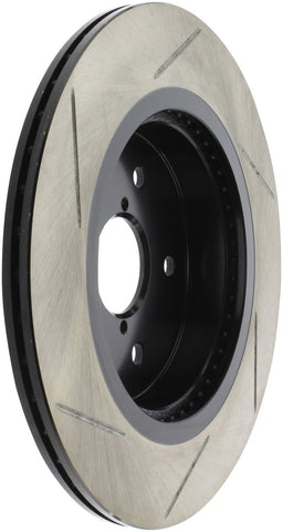 StopTech 16-17 Subaru WRX w/EyeSight Technology Sport Slotted Rear Left Rotor - 126.47037SL