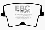 EBC 05-10 Chrysler 300C 5.7 Ultimax2 Rear Brake Pads - UD10571