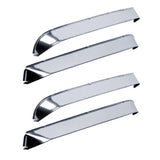 AVS 84-91 Jeep Grand Wagoneer Ventshade Front & Rear Window Deflectors 4pc - Stainless - 14610