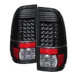 xTune Ford Super Duty 08-15 LED Tail Lights Black ALT-JH-FS08-LED-BK - 9027680